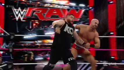 Cesaro vs. Kevin Owens Raw, October 26, 2015