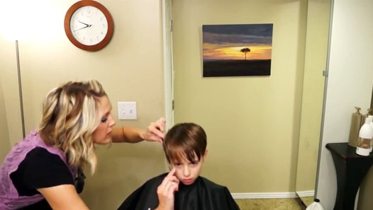 Young Justin Bieber Side Swept Haircut // how to cut boys 
