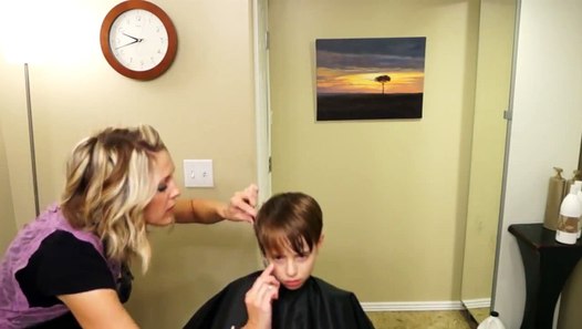 Young Justin Bieber Side Swept Haircut // how to cut boys 