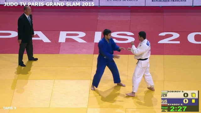 FINALE -81 KG - SOBIROV (UZB) VS. RYABOV (RUS) - PARIS GRAND SLAM 2015