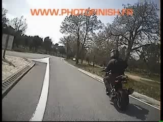 Camera embarquee CBR1000 vue avant 2