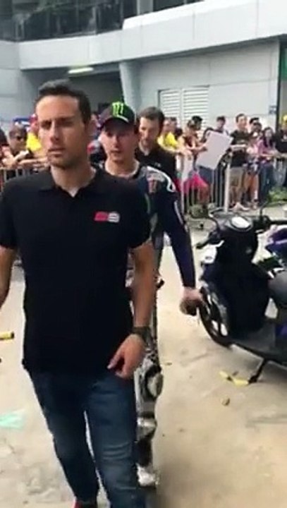 Jorge Lorenzo after crash