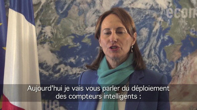 J -14 avant la COP21 : Ségolène Royal présente les compteurs intelligents