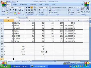 MS Excel  lecture 5 by Usfandyar