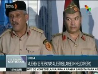 Mueren 23 personas en Libia al estrellarse un helicóptero
