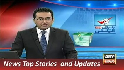 ARY News Headlines 28 October 2015, Report on LB Election in Badin