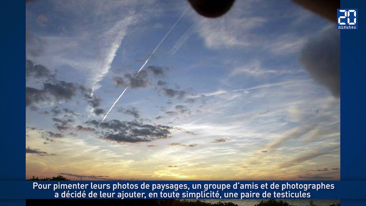 Des photos de leurs testicules devant des paysages