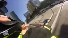 Esta menina descobre da pior maneira que se deve olhar para ambos os lados antes de atravessar a estrada!