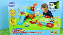 Disney Cars Mater and Lightning McQueen on the V-Tech Airport Go Go Smart Wheels Review