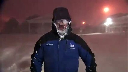 Cantore Hits The Thundersnow Jackpot