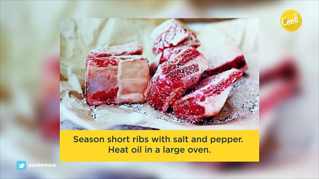 Red wine-braised ribs