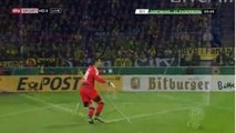 Srdjan Lakic Goal - Dortmund 0 - 1 Paderborn - DFB Pokal - 28/10/2015