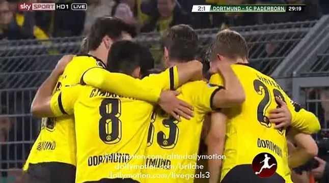 Gonalzo Castro Fantastic Goal - Dortmund 2-1 Paderborn - DFB Pokal - 28.10.2015