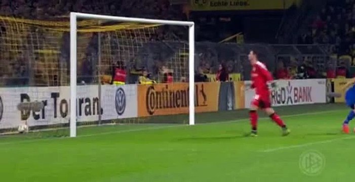 Goal Adrian Ramos Borussia Dortmund 1 vs 1 Paderborn DFB Pokal October, 28 2015
