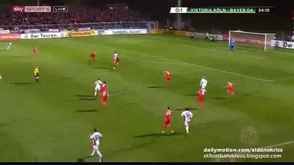 0-2 Karim Bellarabi GOAL - Viktoria Köln v. Bayer Leverkusen 28.10.2015 HD