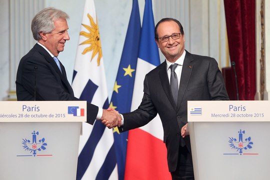 Point de presse avec M. Tabaré VAZQUEZ, président de la République de l’Uruguay