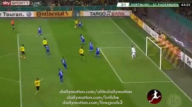 Shinji Kagawa Fantastic Goal - Dortmund 3-1 Paderborn - DFB Pokal - 28.10.2015