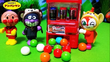 アンパンマン アニメ❤おもちゃ 自動販売機とドキンちゃんAnpanman Toys Animation