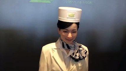 Two receptionist robots at Henn na Hotel