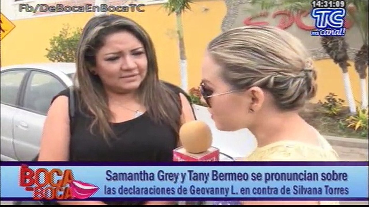 Samantha Grey y Tany Bermeo se pronuncian sobre las declaraciones de Geovanny L. en contra de Silvana Torres