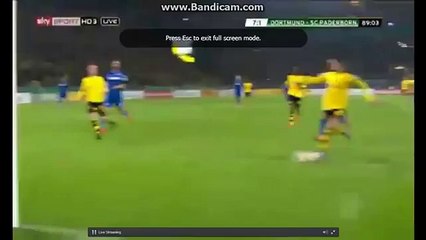 Goal Mkhitaryan H   Dortmund 7 1 Paderborn  DFB Pokal