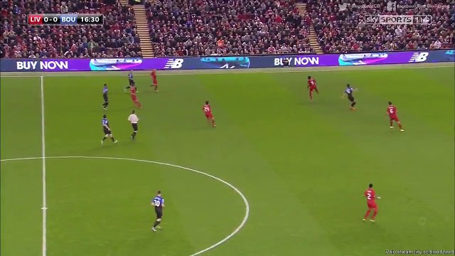 1-0 Nathaniel Clyne GOAL - Liverpool v. Bournemouth - Capital One Cup 28.10.2015 HD