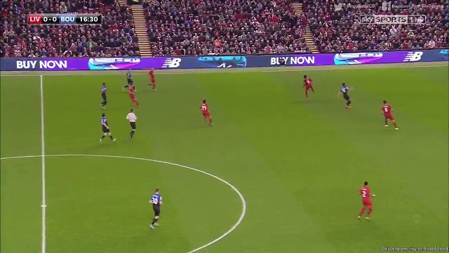 1-0 Nathaniel Clyne Goal - Liverpool v. Bournemouth - Capital One Cup 28.10.2015 HD