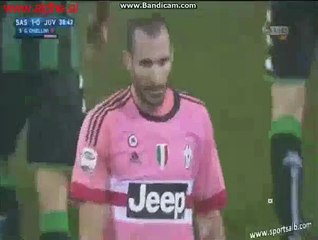 Giorgio Chiellini Gets RED CARD Sassuolo 1-0 Juventus