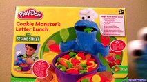 Cookie Monster Play Doh Letter Lunch Learn ABCs Alphabet Sesame Street Cookie Monster Eat