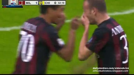1-0 Luca Antonelli GOAL - AC Milan v. Chievo 28.10.2015 HD