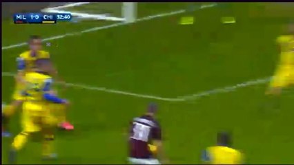 Luca Antonelli Goal AC Milan 1-0 Chievo 28-10-2015