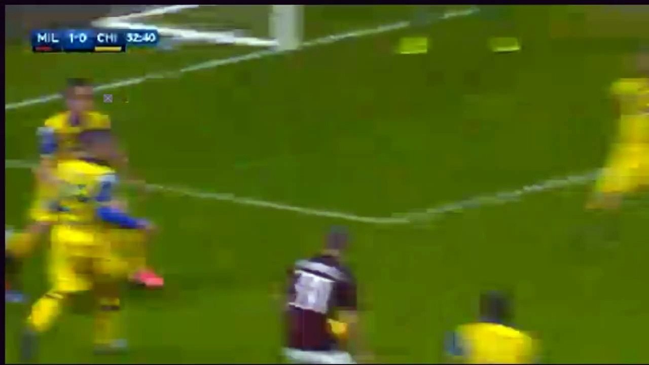 Luca Antonelli Goal AC Milan 1-0 Chievo 28-10-2015