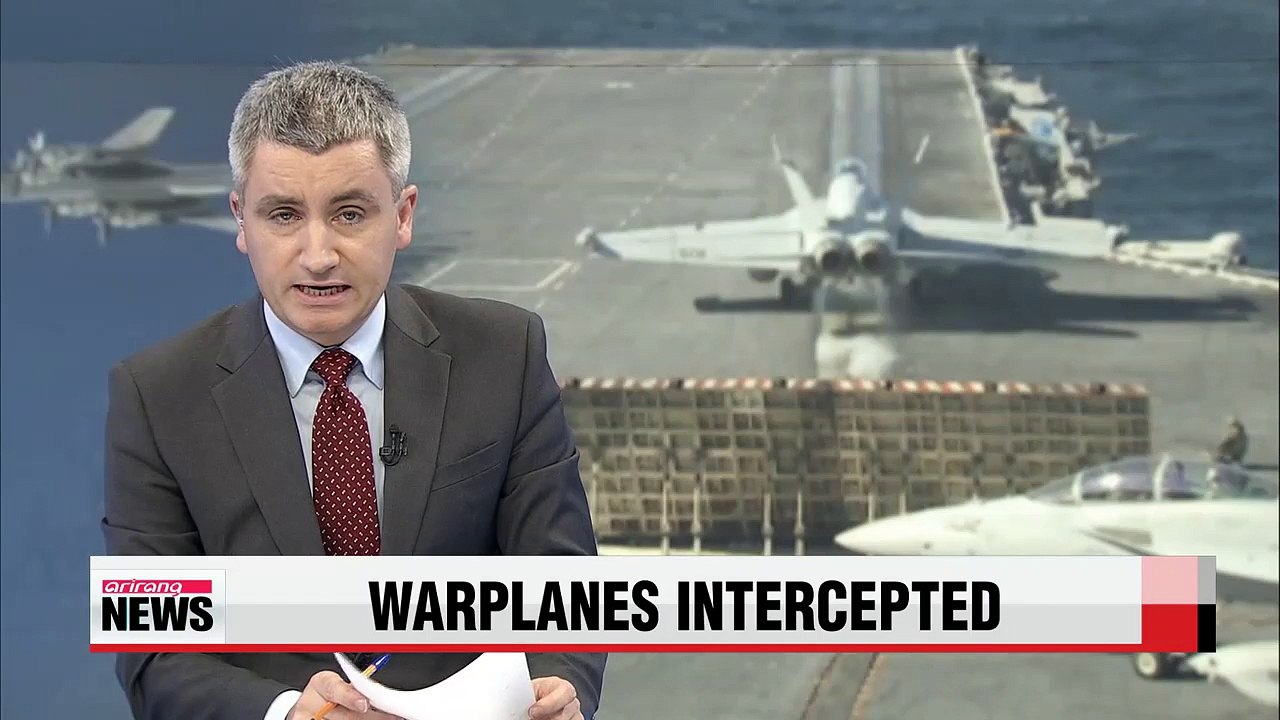 U.S. fighter jets intercept Russian bombers near U.S. aircraft carrier