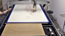 Robotic printer paints portrait of artist in his own blood