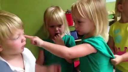 Little Boy Gets His Heart Poked Arguing About Rain - Funny Babies
