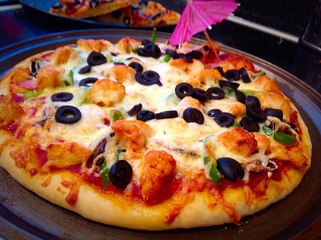 Beef pepperoni Pizza by (HUMA IN THE KITCHEN)