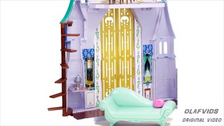 Frozen Barbie Size Castle & Ice Palace Playset Elsa, Kristoff, Anna, Olaf Toys Review Disn