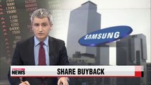 Samsung Electronics to buy back US$10 bil. of shares
