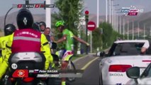 Peter Sagan Crash and anger - Vuelta a Espana 2015 - Stage 8