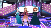 Gangnam Style Dance Frozen Anna, Elsa and Merida Performance