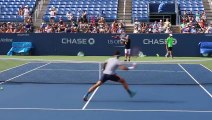 Roger Federer Volley Practice - US Open 2015