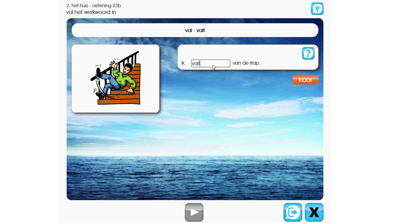 15. vul het werkwoord in