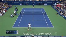 Roger Federer vs John Isner Highlights   US OPEN 2015