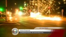 Obama llama a la paz tras enfrentamientos en Ferguson