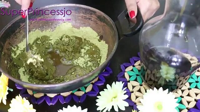 How to Mix Henna Mehendi for Dark Hair Color Dye - Best Way To Cover GRAY HAIR