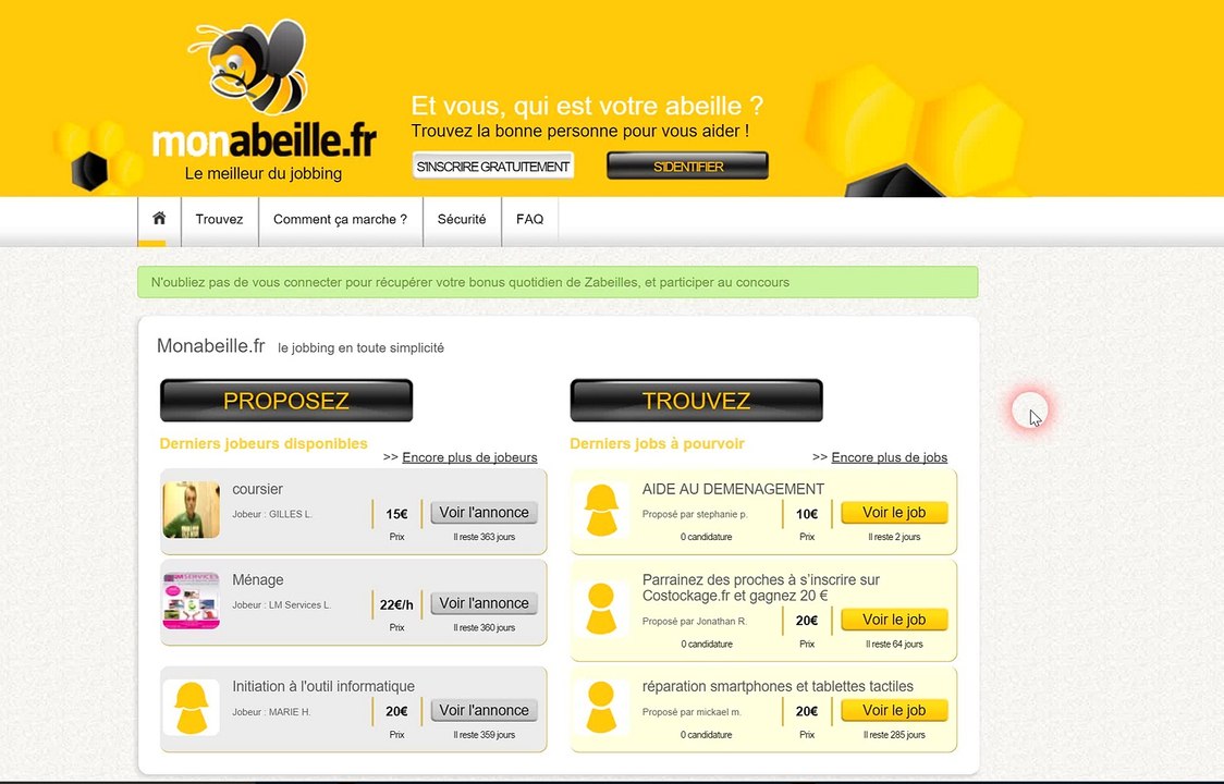 Jobbing monabeille.fr mon avis