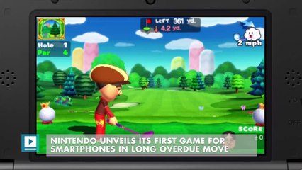 Nintendo unveils its first game for smartphones in long overdue move