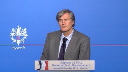 Compte rendu du Conseil des ministres du 28 octobre 2015