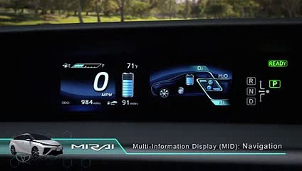 The Toyota Mirai l Multi-Information Display – Navigation - Toyota
