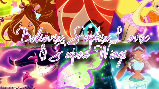 Winx Club: All Transformations up to Tynix in Split Screen! FULL HD!